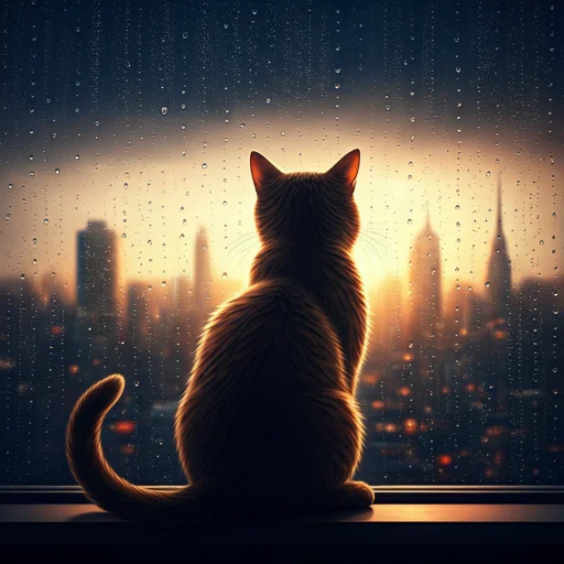 playful cat portrait