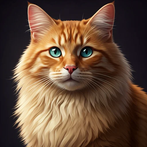 charming orange tabby cat with bright green eyes
